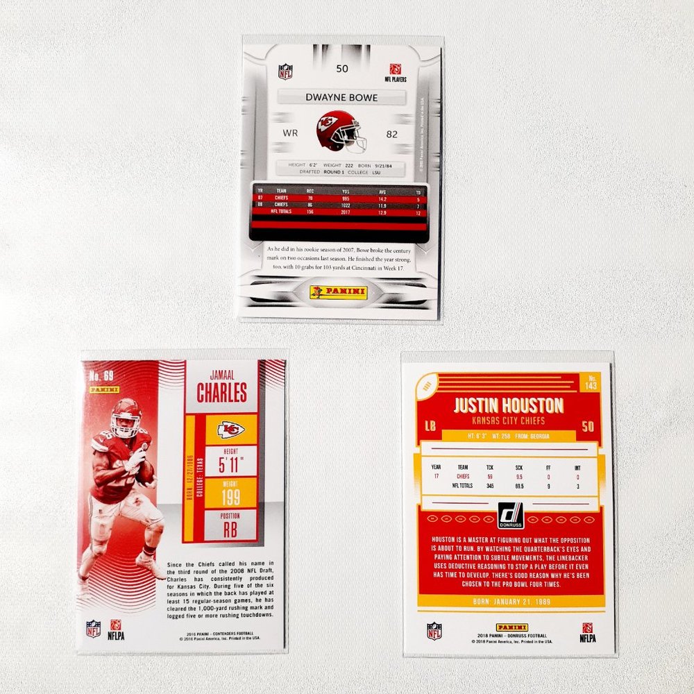 Kansas City Chiefs 9 Card Lot - FBL [16_4] - Picture 8 of 8